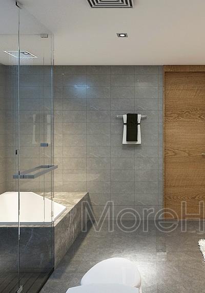  Vách kính phòng tắm 90 độ cửa quay